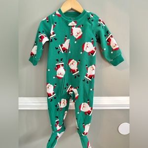Carters Fleece Footed Holiday PJs